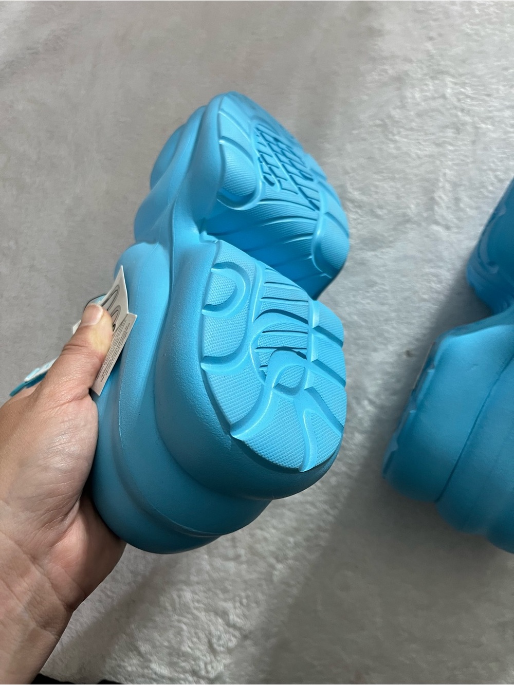 NWT UGG Aww Yeah Platform Sandals Summer Sky 8.5 Slingback Slides chunky foam - Picture 5 of 10